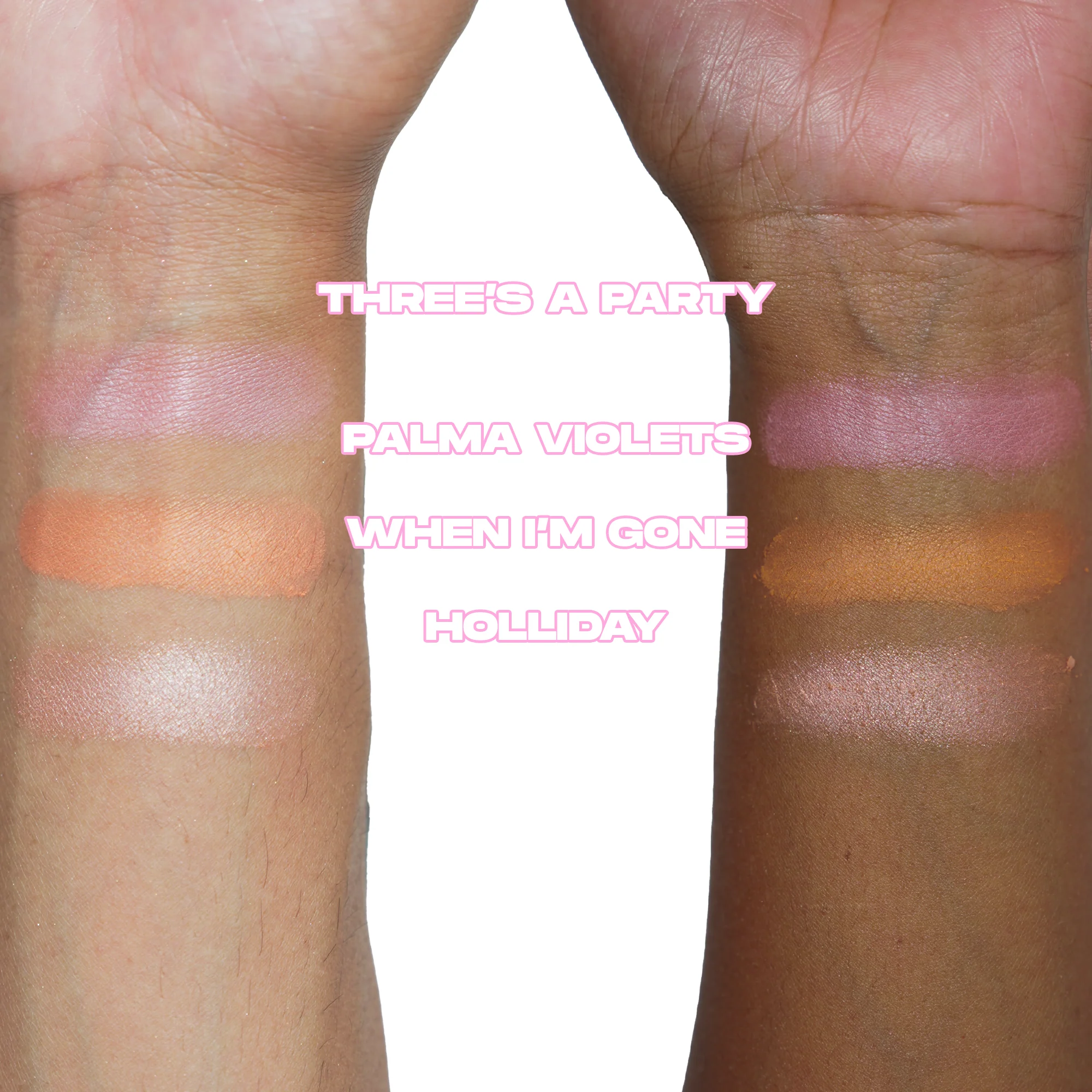 Hollipop Three's A Crowd Highlighter Palette - Image 3